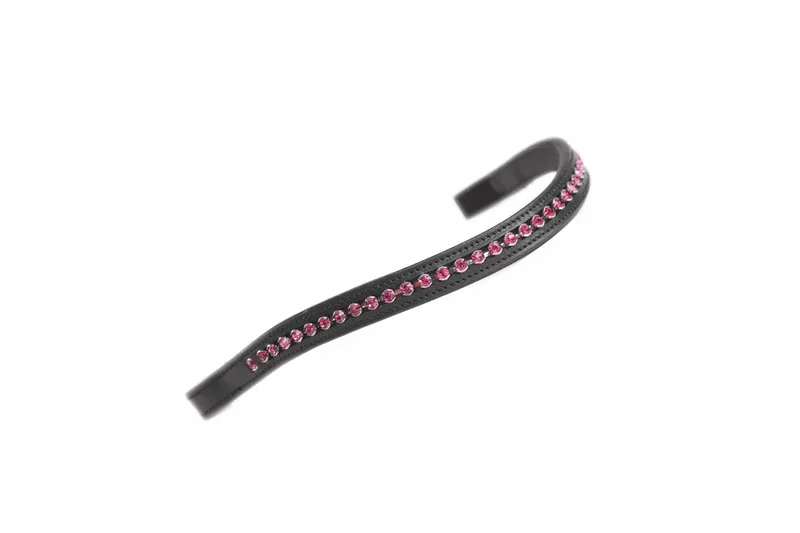 Velociti GARA Diamante Browband in Black and Pink